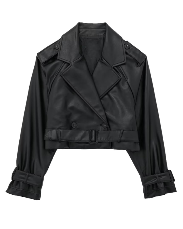 Retro PU Leather Casual Jacket