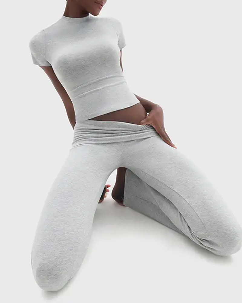 Women's Slim Fit Sports Casual Yoga Set-Curvy-Faja