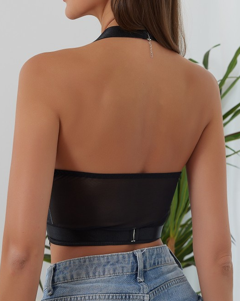 Backless Fitted Camisole Top