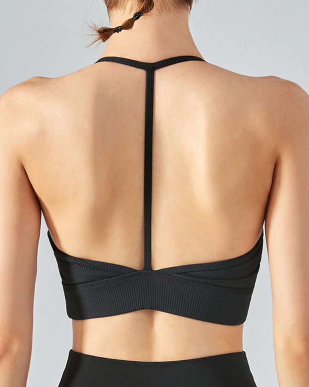 Halter Neck Yoga Vest-Curvy-Faja