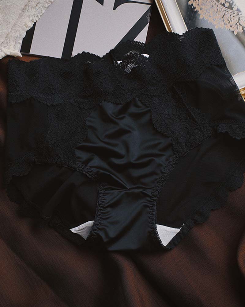 Satin Lace Panties