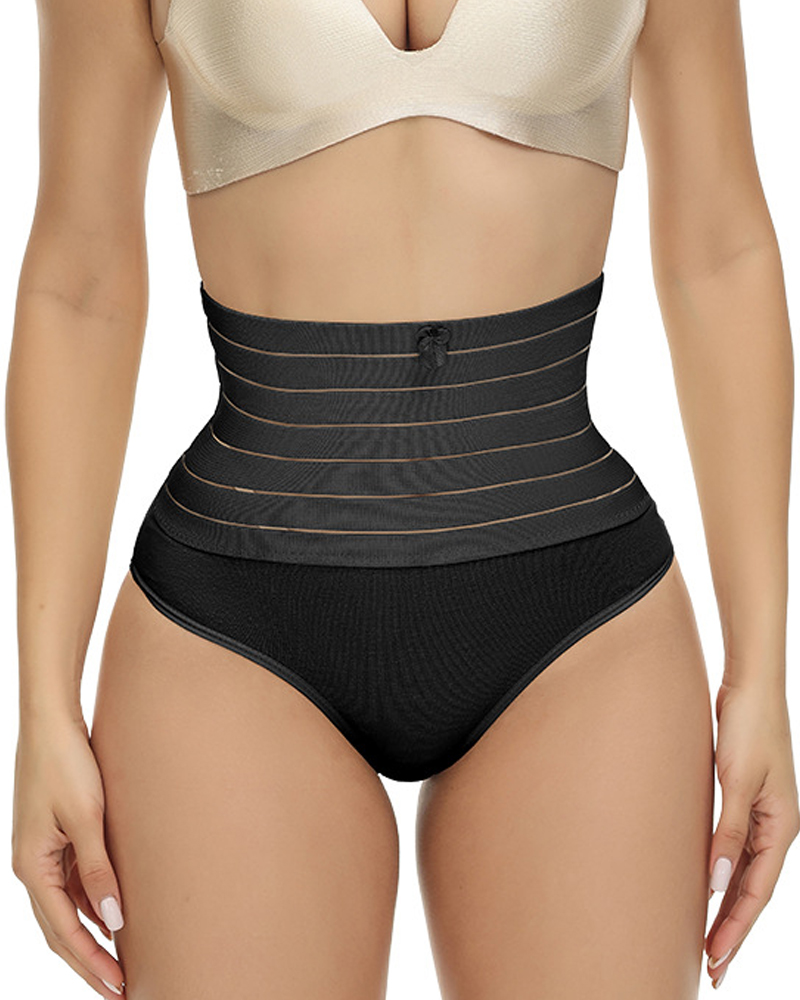 High Waist Tummy Sculpting Panties-Curvy-Faja
