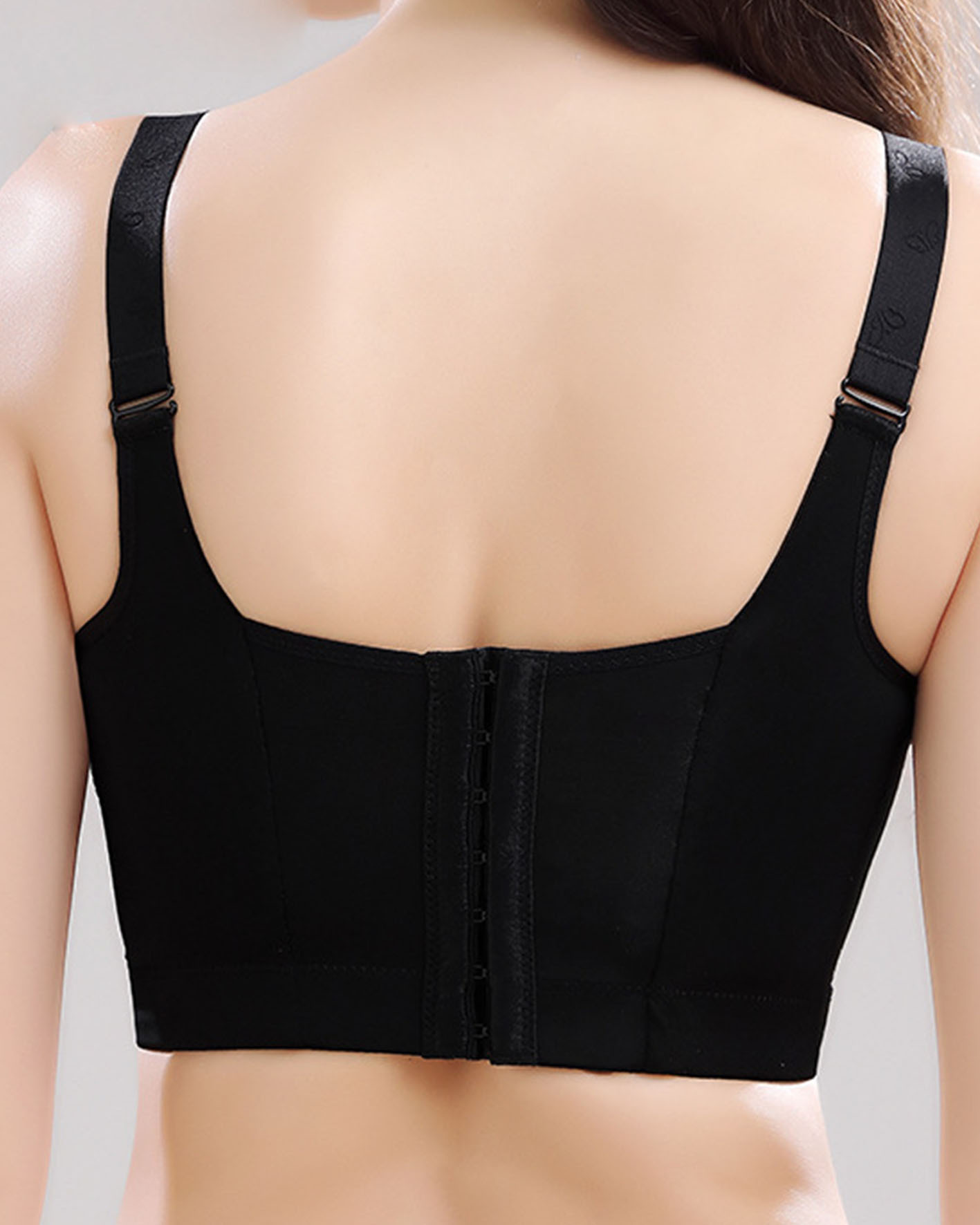 Slim Back Plus Size Bra No Underwire Push-Up Bra 7 Breasted