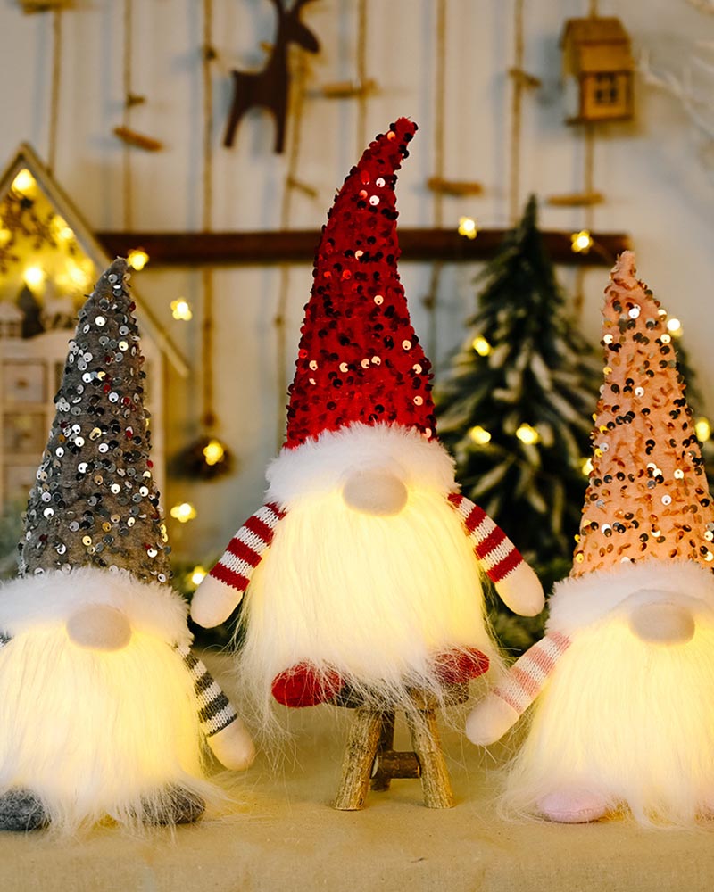 Christmas Glow Faceless Doll Ornament-Curvy-Faja