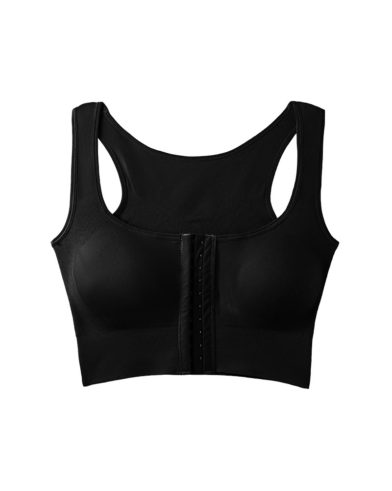 Front-Button Sports Bra Without Steel Ring For Women-Curvy-Faja