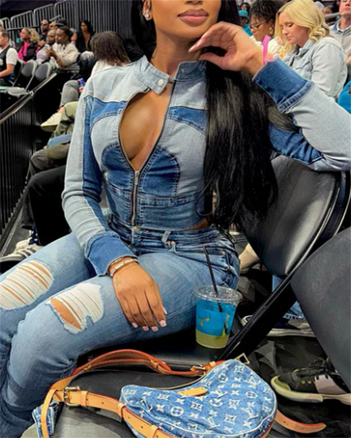 Patchwork Denim Jacket（Pre-Sale)