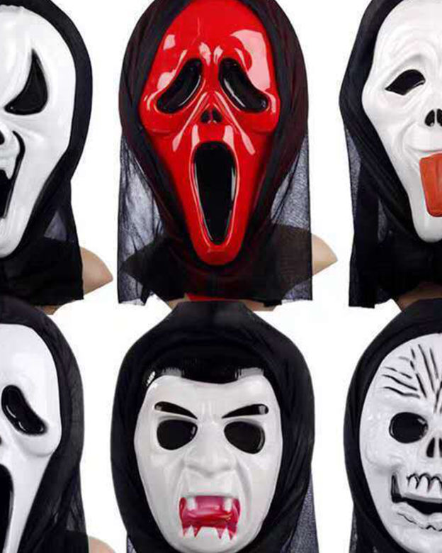 Retro Halloween Mask-Curvy-Faja