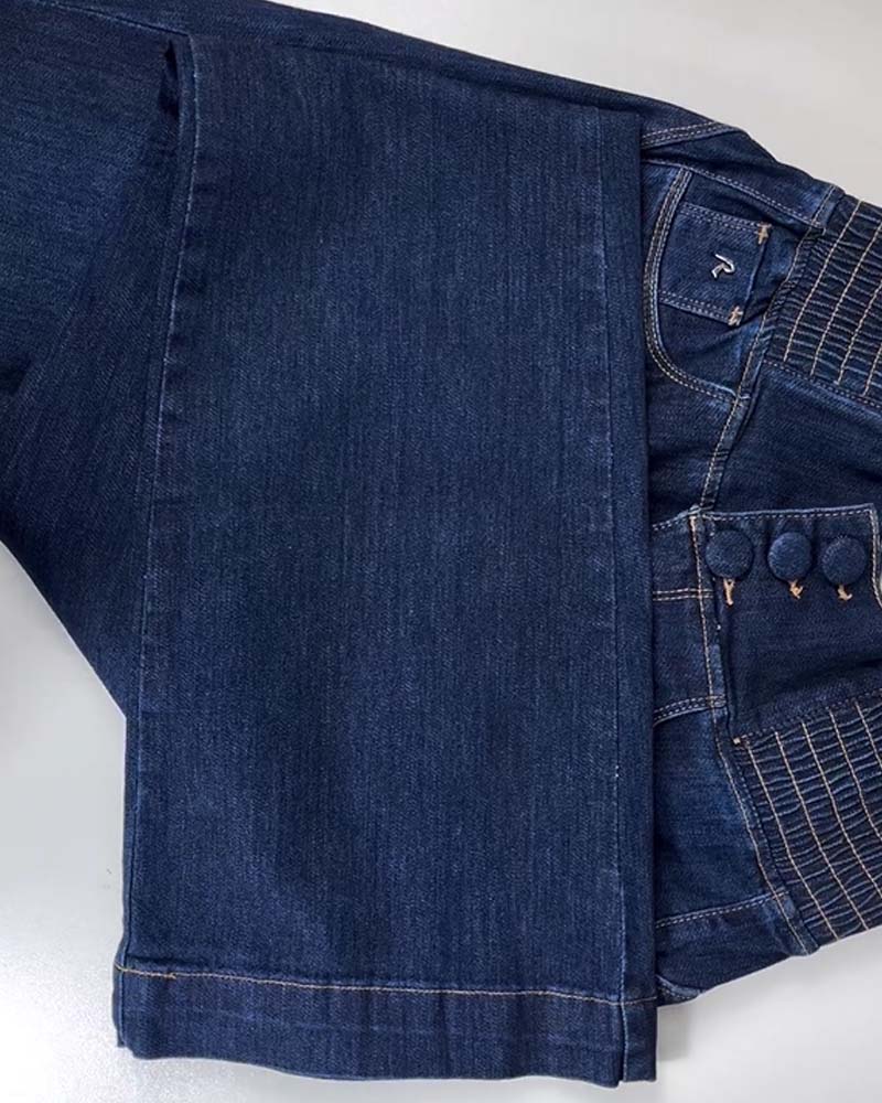 Skinny Flared Jeans With Elastic Waistband (Pre-Sale)