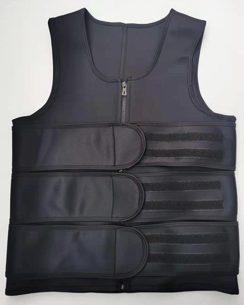 Men's Double Belt Tummy Control Vest Sweat-Proof Fitness Corset