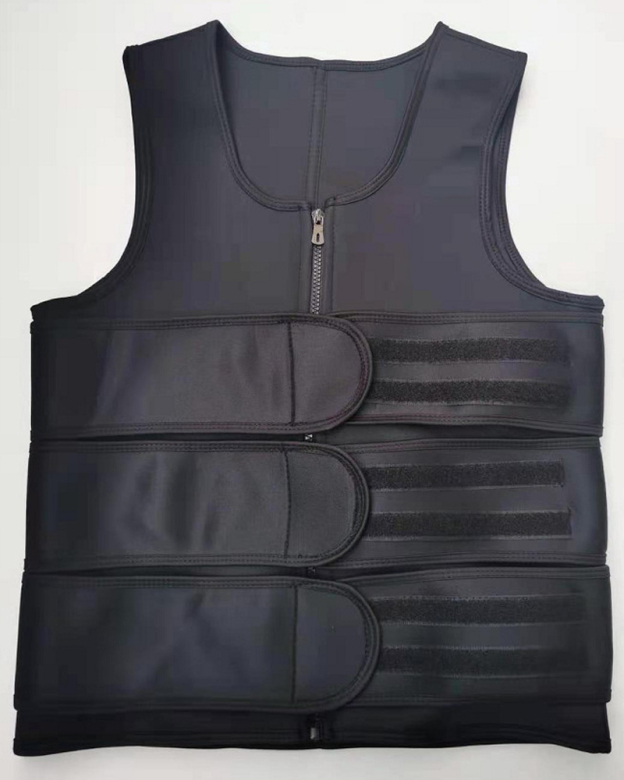 Men's Double Belt Tummy Control Vest Sweat-Proof Fitness Corset