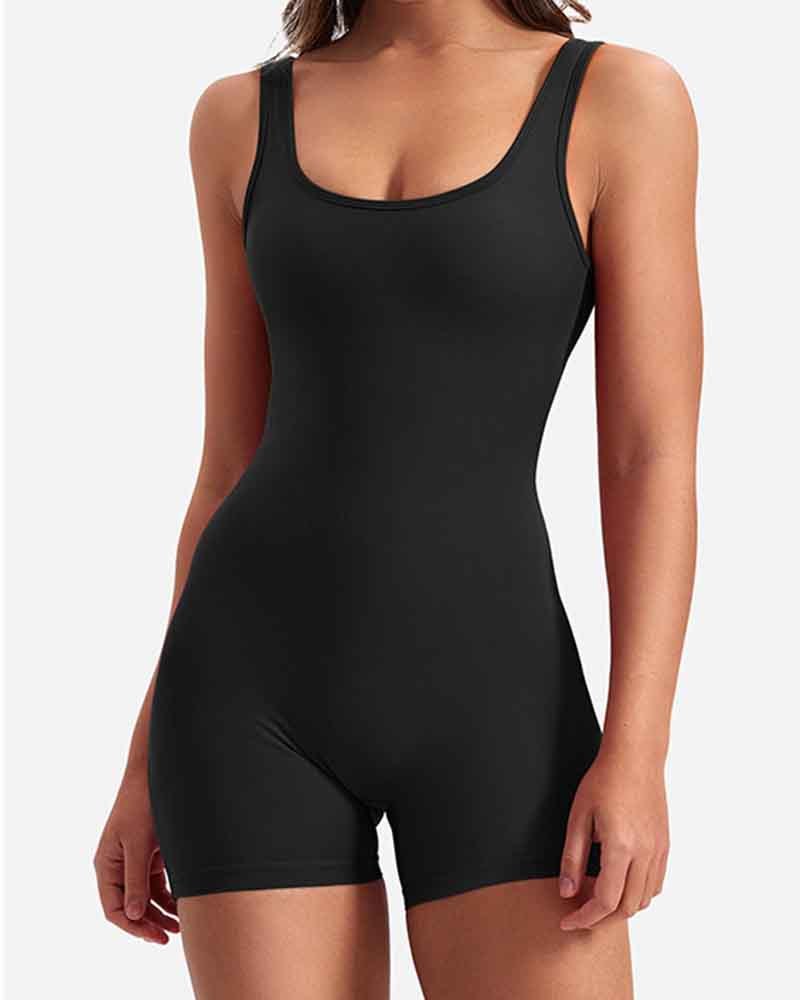 Backless Sleeveless Yoga Bodysuit