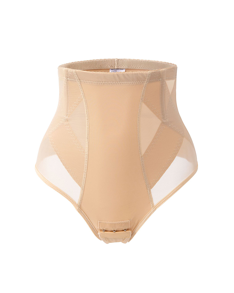 Mid-High Waisted Panties For Slimming Belly Without Curling Up