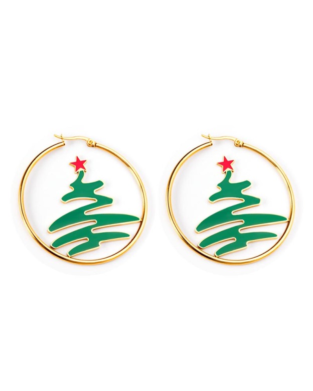 Christmas Light Luxury Earrings-Curvy-Faja