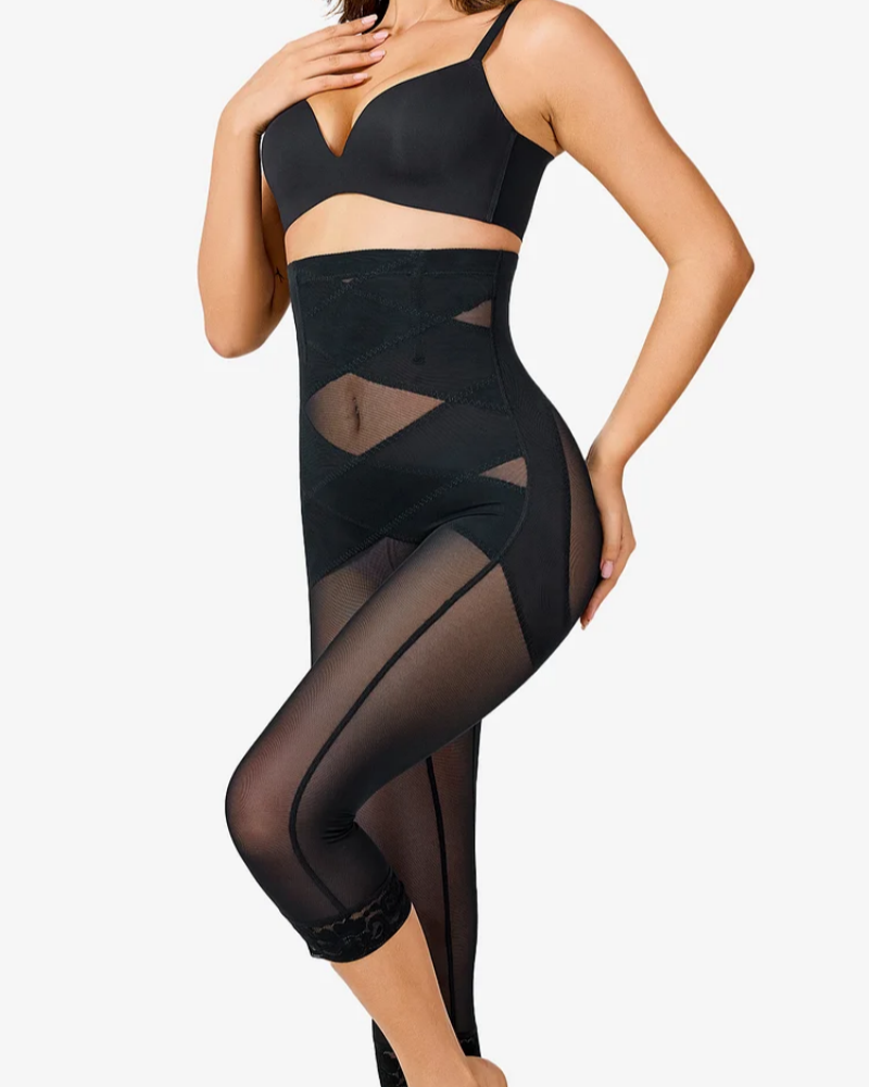 Curvy-faja Air Mesh Thigh Slimmer Pants-Curvy-Faja