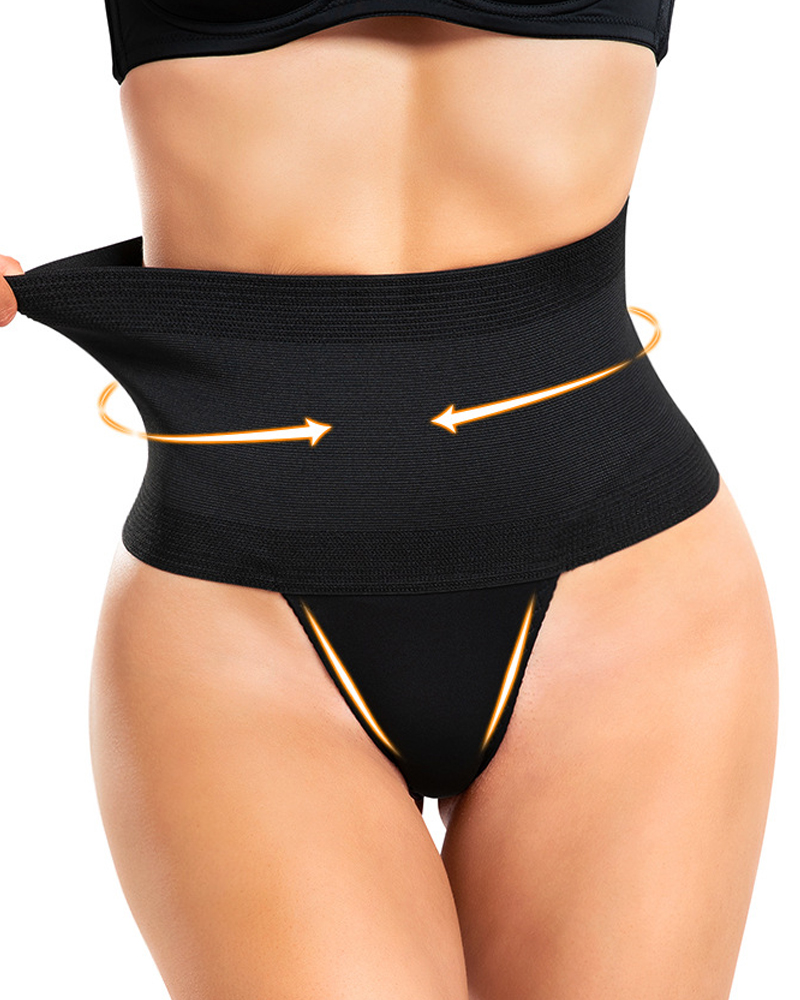 Waist Shorts Tummy Control High Waist Thong-Curvy-Faja