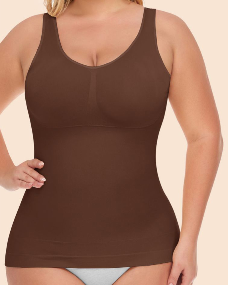 Padded Chest Shaping Vest-Curvy-Faja