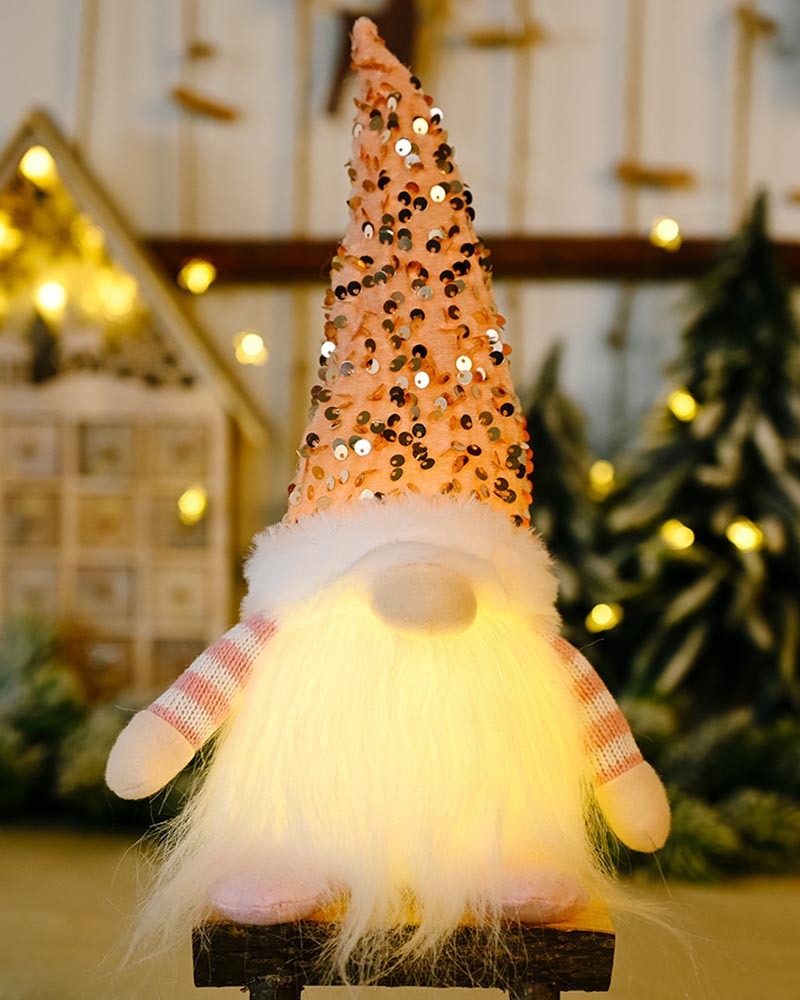 Christmas Glow Faceless Doll Ornament-Curvy-Faja