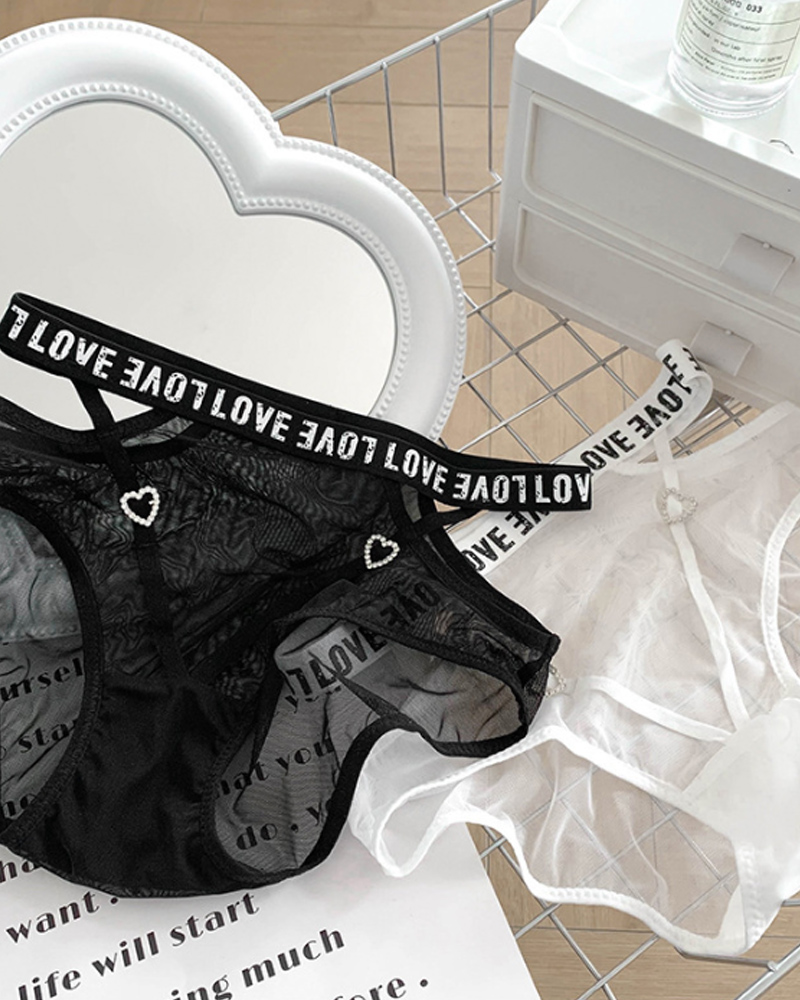 Lace Transparent Mesh Panties