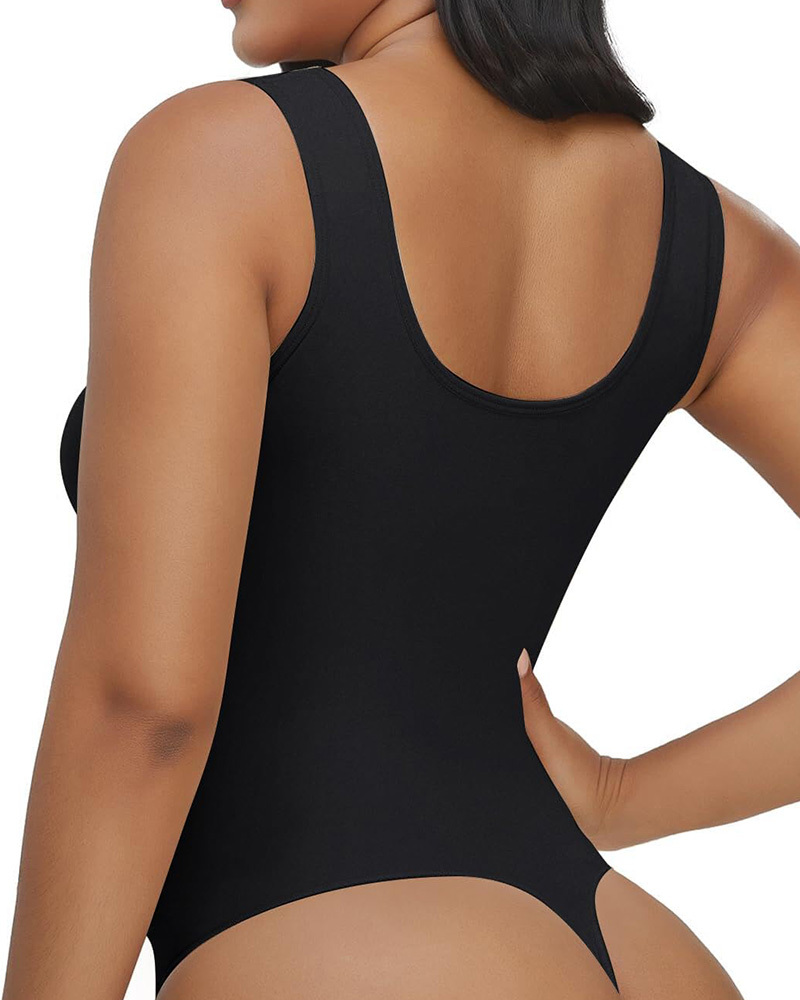 Vest Style Triangle Bodysuit