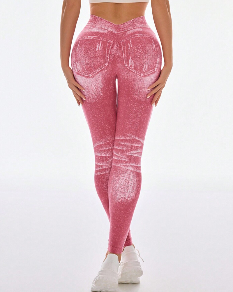 High Elastic Quick-Drying Hip-Hugging Yoga Pants-Curvy-Faja