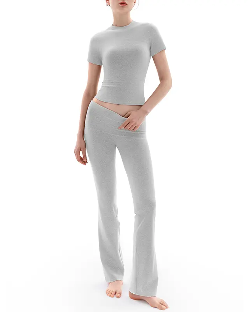 Women's Slim Fit Sports Casual Yoga Set-Curvy-Faja