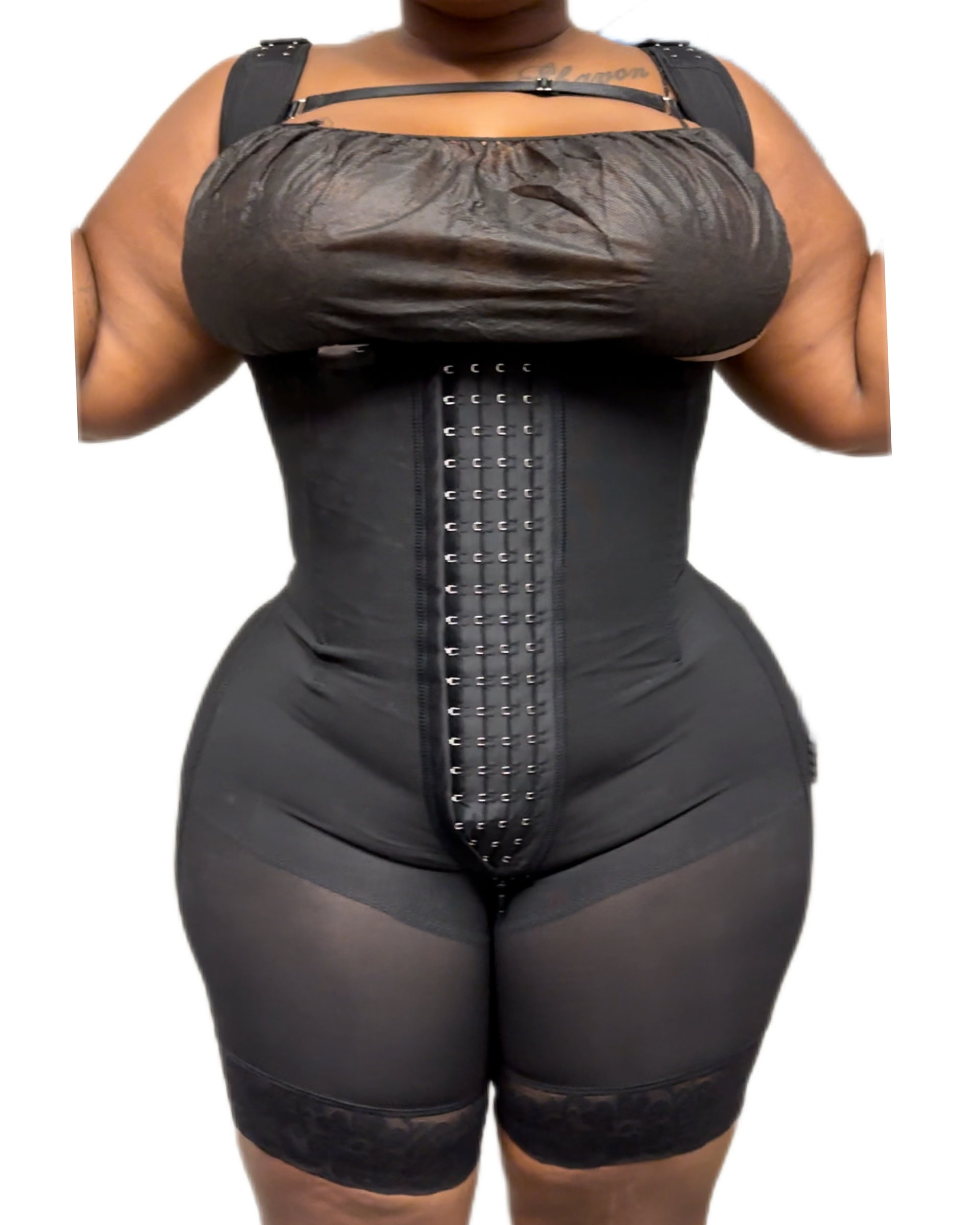 Waist Trainer Mid Thigh Faja No Bra