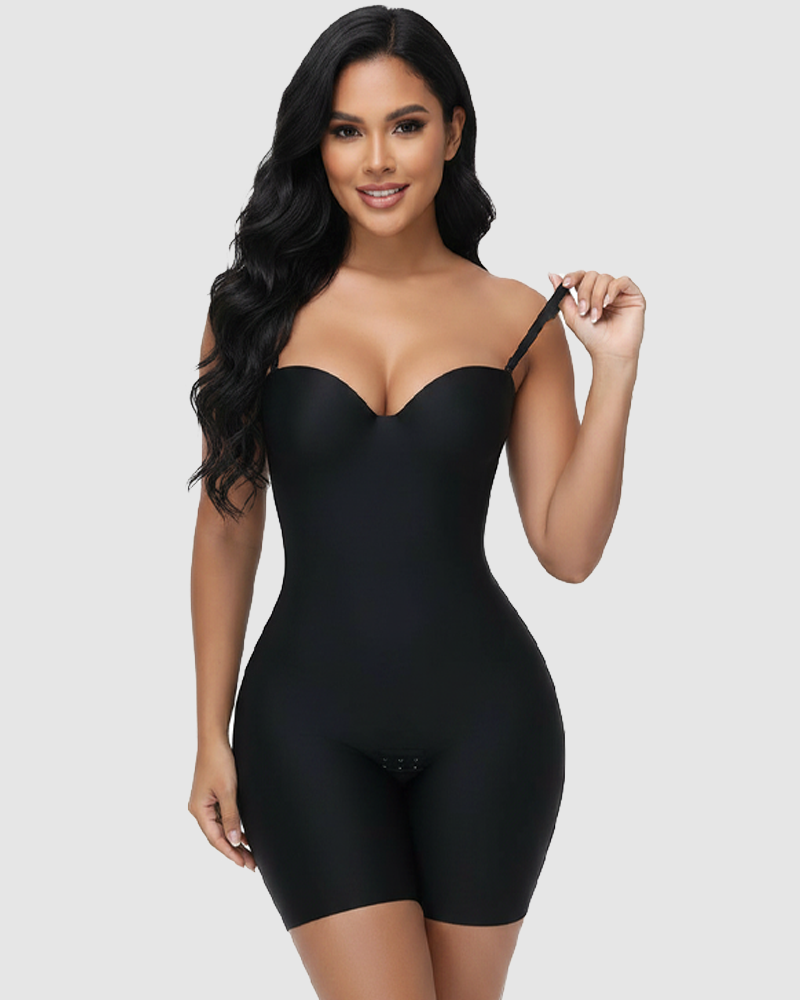 Soft Cup Tummy Control Shapewear Bodysuit – Sculpting & Seamless Full-Body Shaper