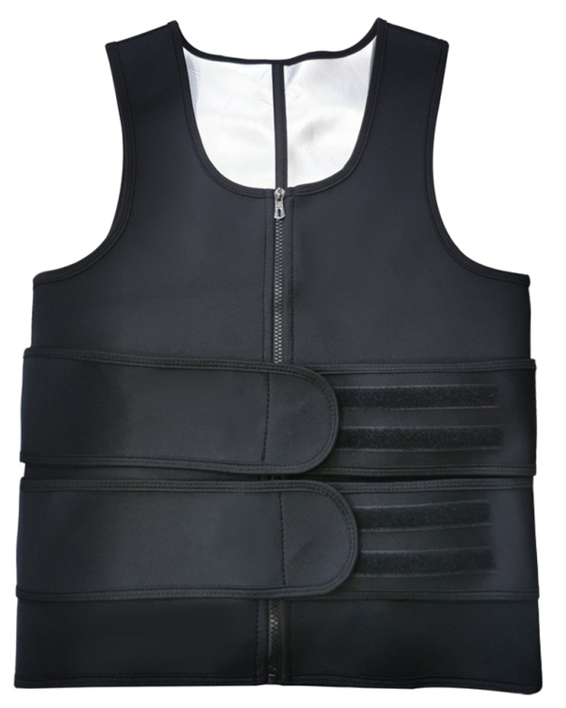 Men's Double Belt Tummy Control Vest Sweat-Proof Fitness Corset