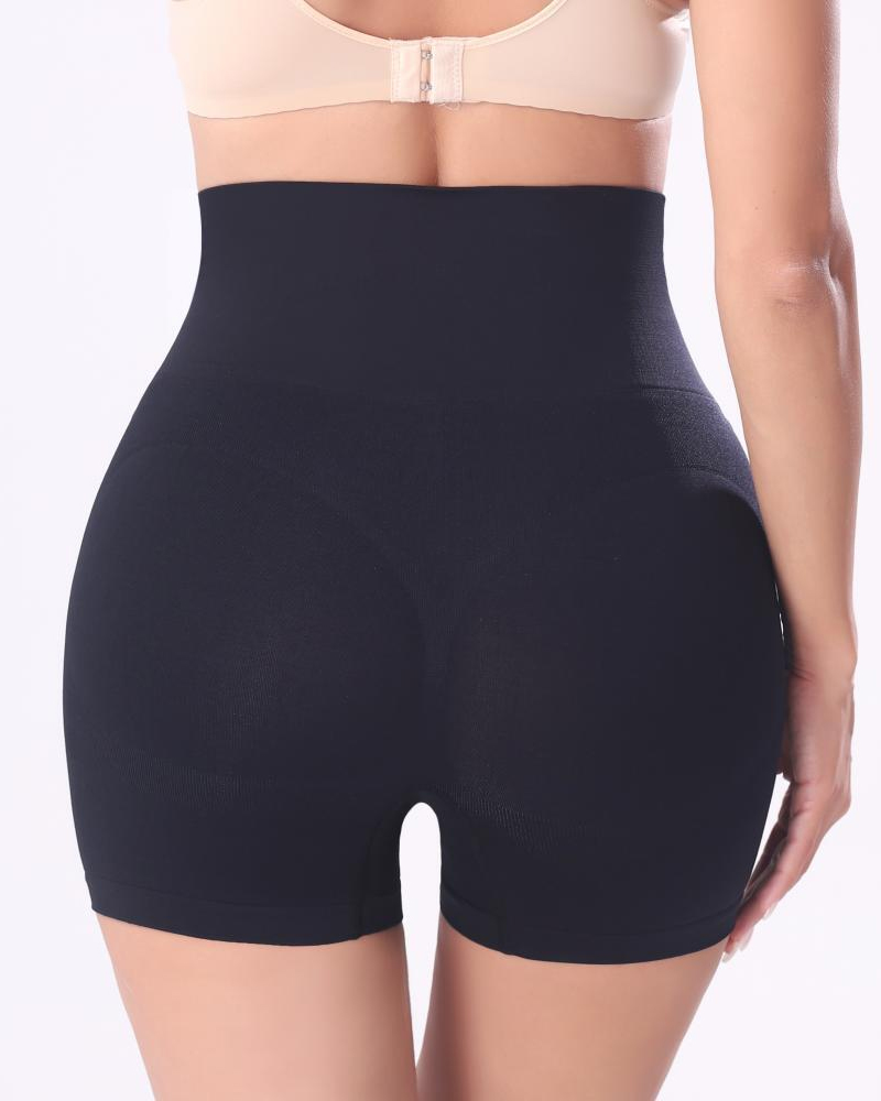Mid-Rise Seamless Boxer Shorts-Curvy-Faja
