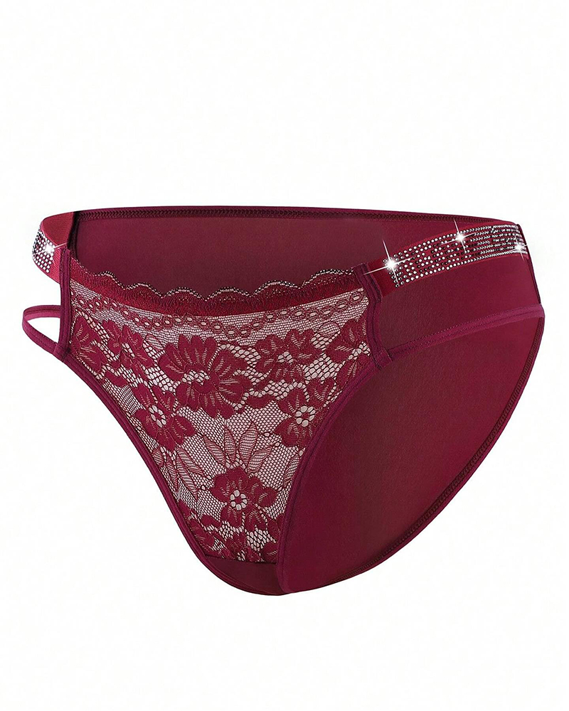 Sexy Hollow Waist Lace Thong