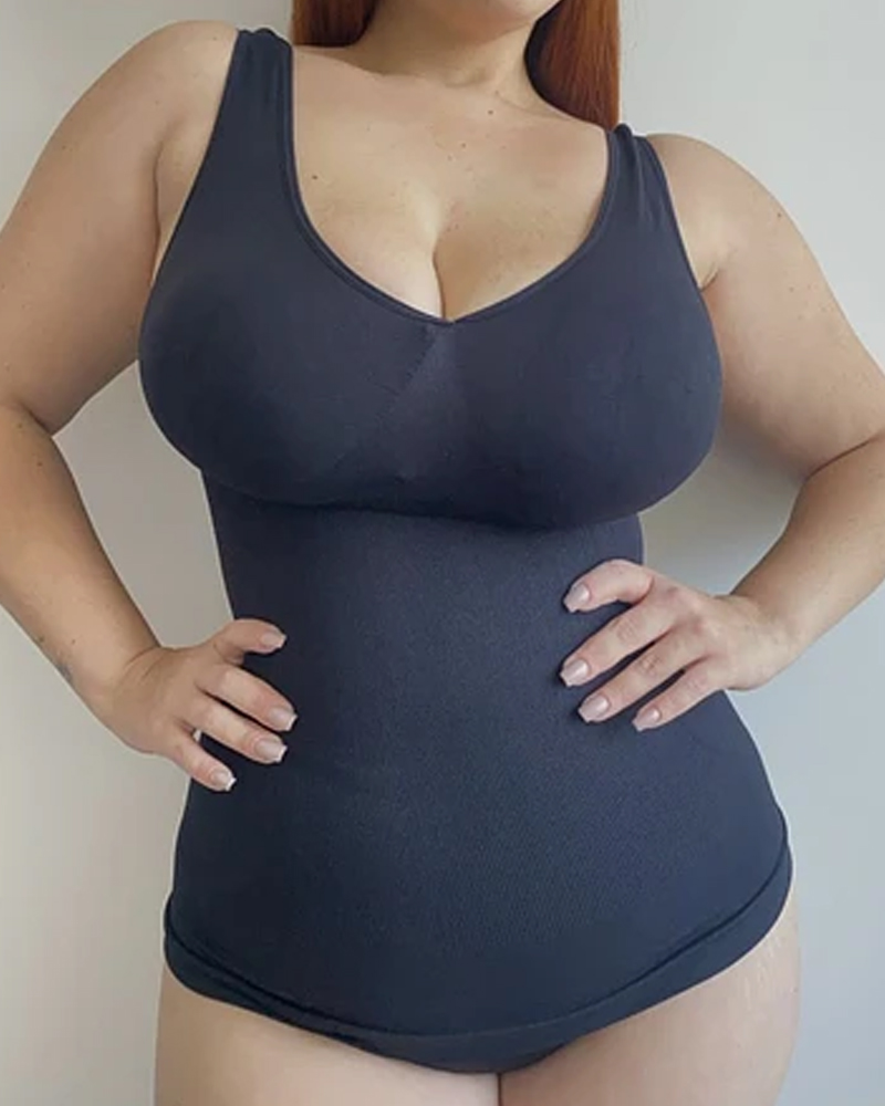 Padded Chest Shaping Vest-Curvy-Faja