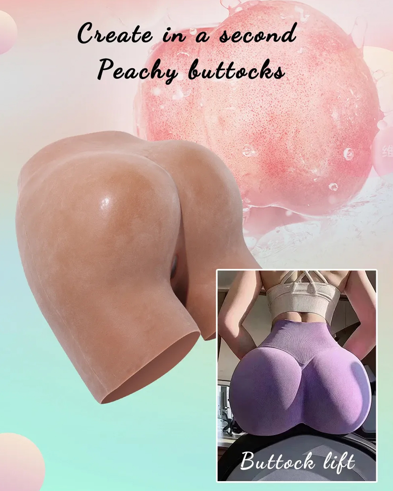 Open crotch food-grade silicone short hip pad with three-year service life