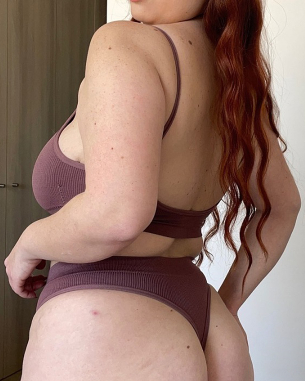 Seamless Ribbed Briefs Set-Curvy-Faja