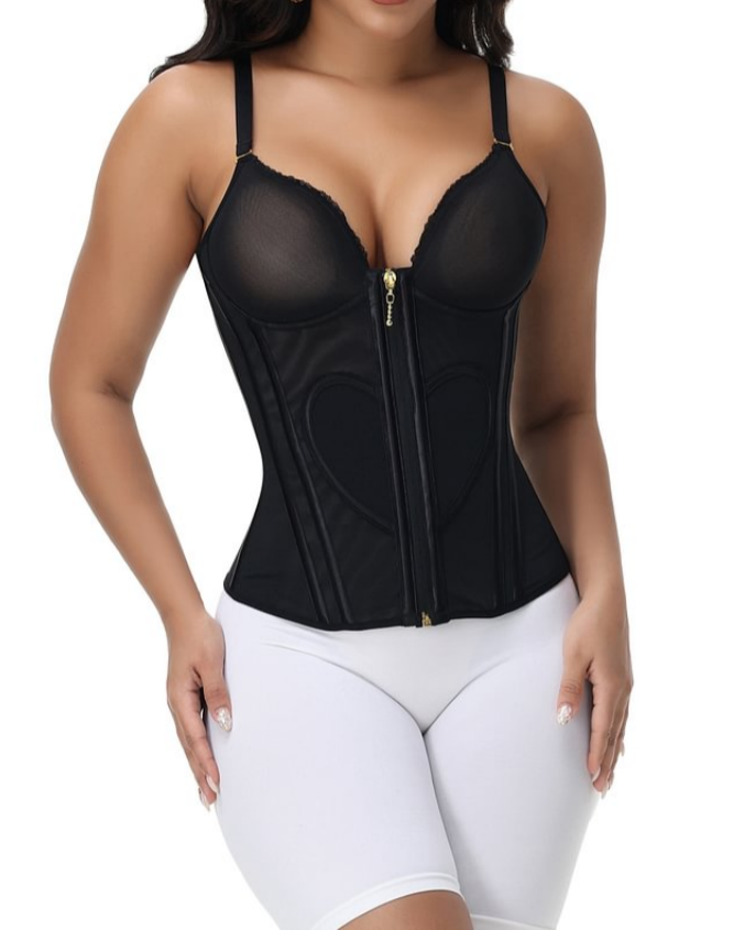 Waist Trainer for Women Tummy Control Vest Black Corset Shapewear Bustier Tank Tops Going Out Body S