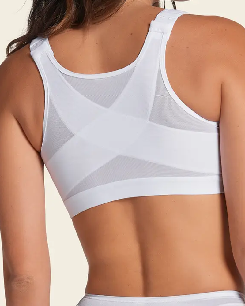 Breathable Supportive Vest-Style Bra