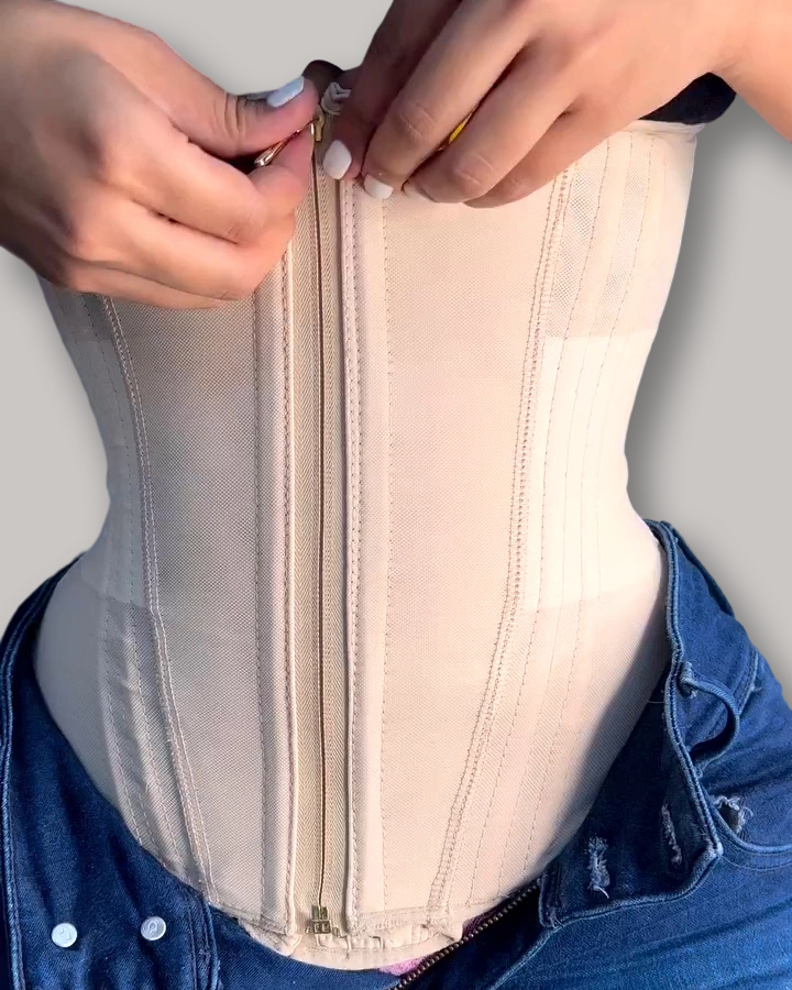 Zip & Breasted Body Shaper Tank Top-Curvy-Faja