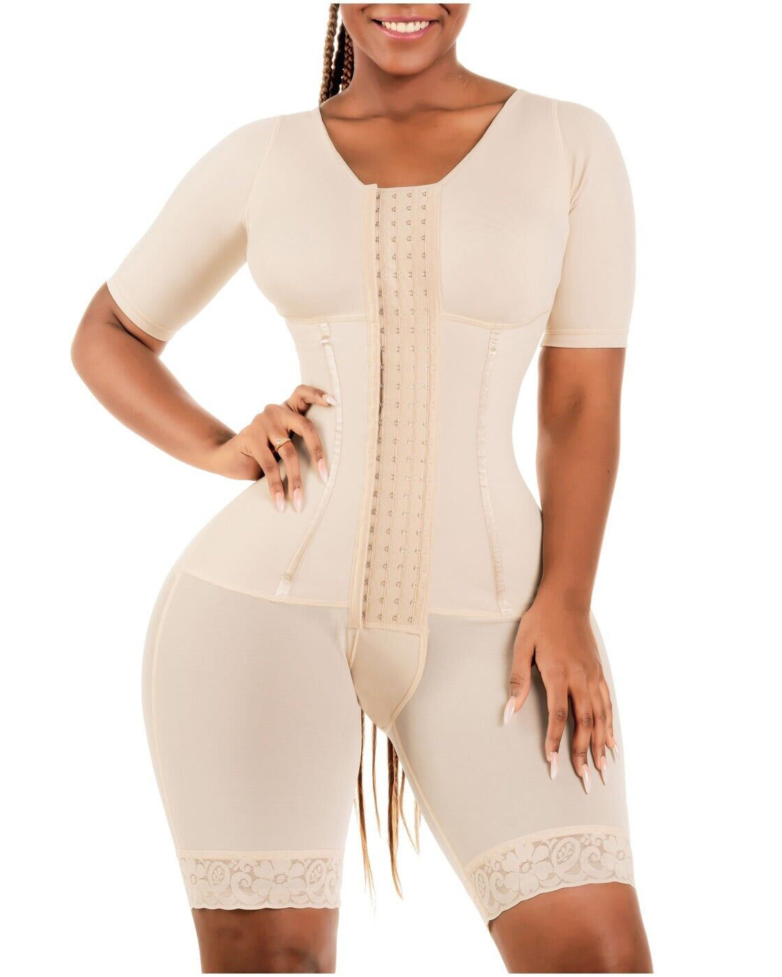 Shapewear for Women Tummy Control Fajas Waist Trainer Bodysuits Butt Lifter Upper Arm Compression Shaper