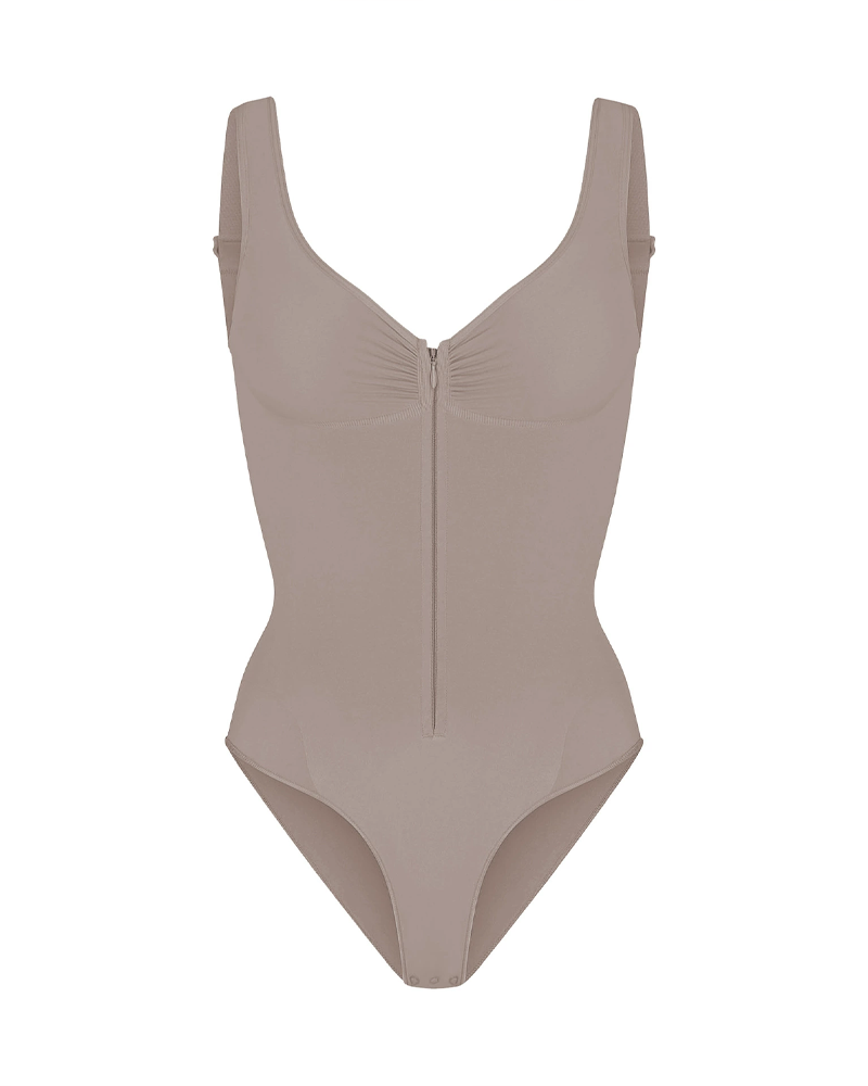 Seamless Bodysuit Sexy Hip-Lifting Tummy-Control Tight-Fitting Bodysuit With Zipper-Curvy-Faja