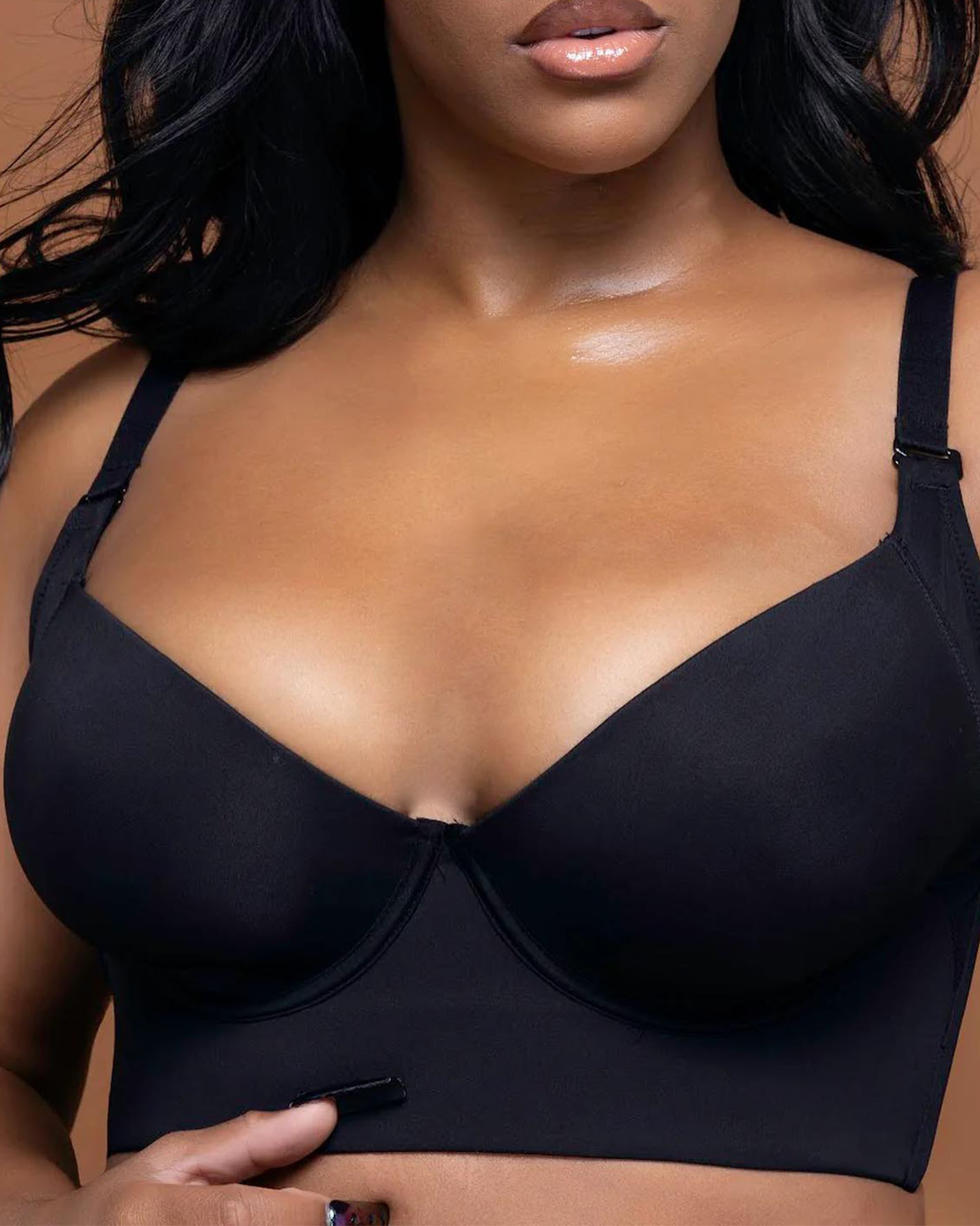 Bras for Women Full Coverage, Plus Size T-Shirt Bra Unlined Bra with U