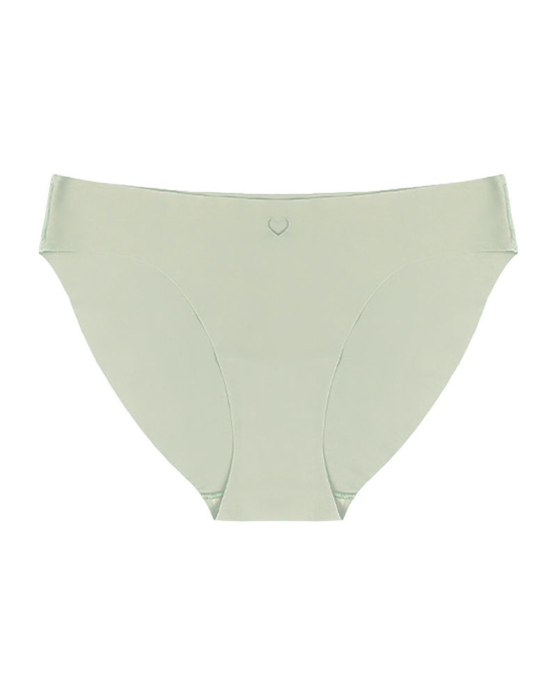 Heart-Shaped Seamless Breathable High-Elastic Ice Silk Low-Waisted Underwear