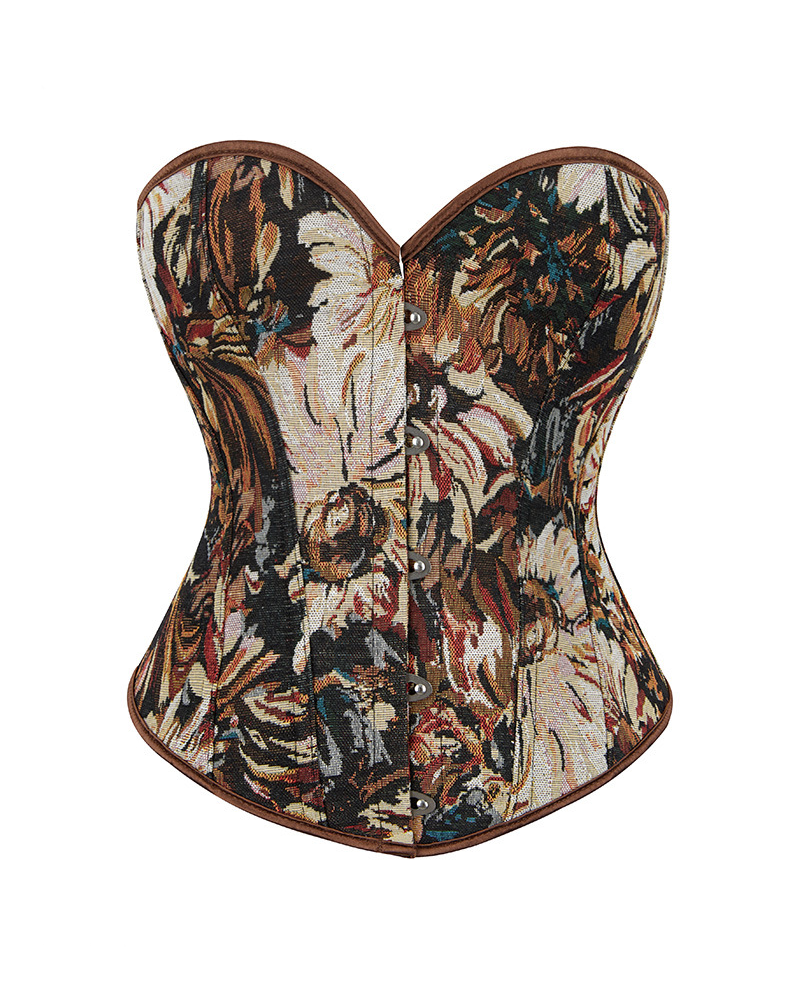 Monet-Style Retro Fishbone Corset Tight-Fitting And Shaping Court-Style Shapewear