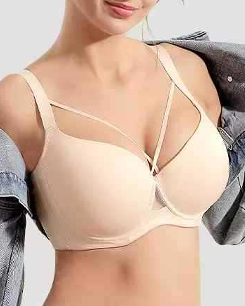 Front Cross Push-Up Bra