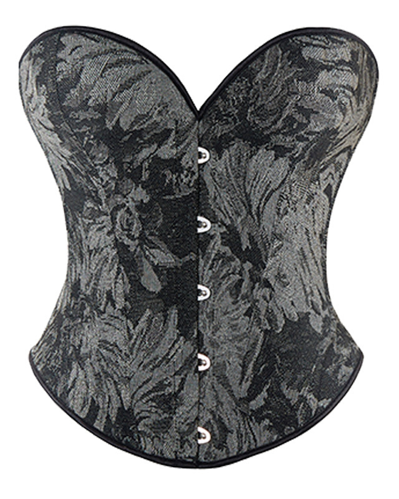 Retro Shaping Push-Up Fishbone Corset