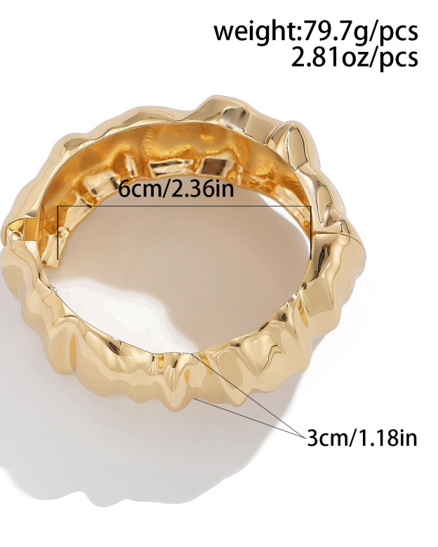 Geometric Bracelet-Curvy-Faja