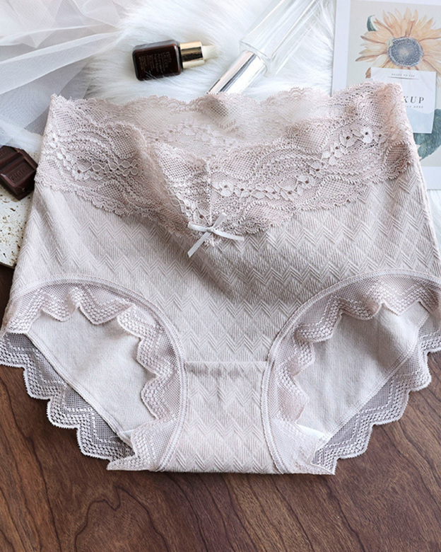 Lyocell Lace High-Waisted Antibacterial Panties