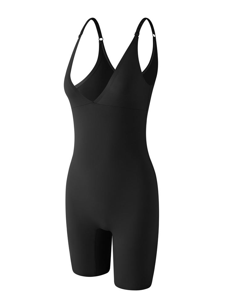 Seamless One-Piece Body Shaping Boxer Briefs-Curvy-Faja