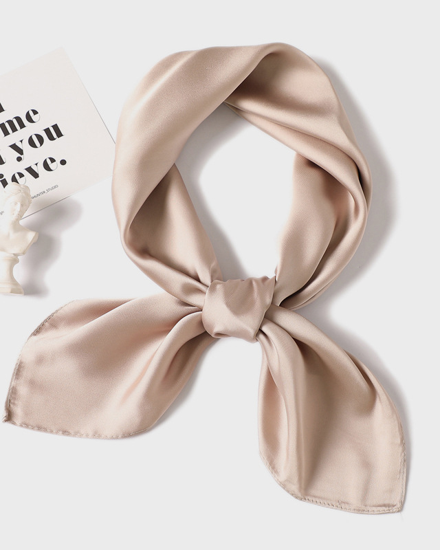 Simple Solid Color Square Scarf-Curvy-Faja