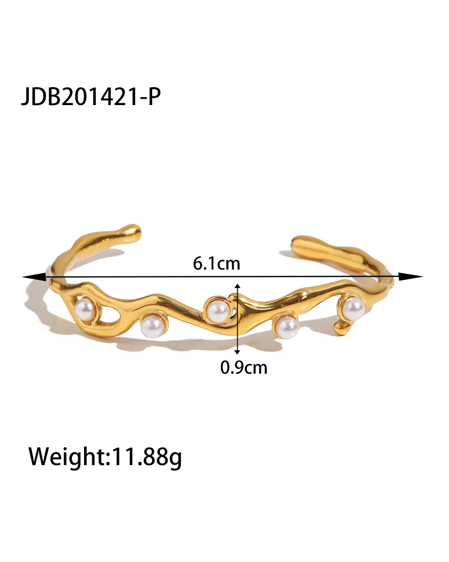 Open Bracelet Titanium Steel Jewelry-Curvy-Faja