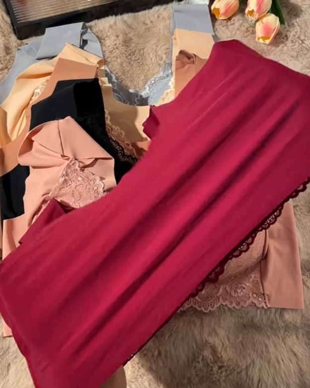 Front Clasp Lace Bra-Curvy-Faja