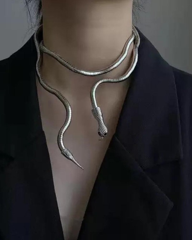 Personality Freely Wrapped Serpentine Necklace-Curvy-Faja